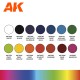 Coffret acrylique 14 couleurs AK-Interactive