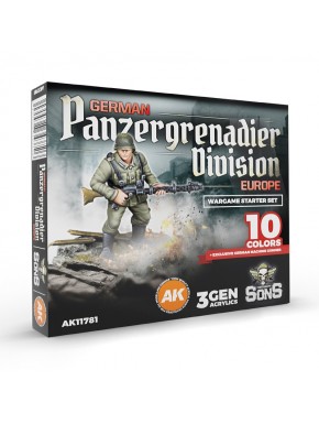 Coffret de peinture Division Panzergrenadier Allemande avec figurine exclusive
