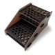 Organizador modular de madeira negra para marcadores