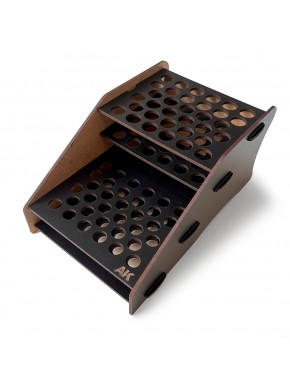 Organisateur modulaire en bois noir pour marqueurs