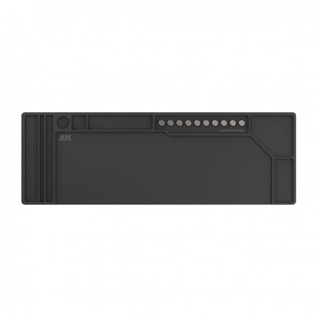 Tapete de silicone preto AK-Interactive com ímãs