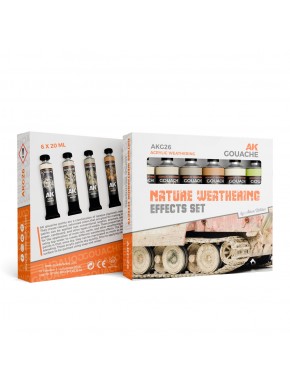 Set de peintures gouache AK pour effets de vieillissement