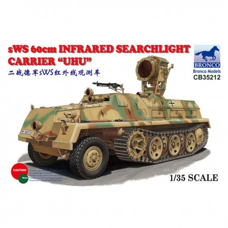 Maquette sWS 60cm Infrared Searchlight Carrier UHU avec pièces détaillées