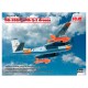 Modelo de aeronave DB-26B/C com drones Q-2, escala 1/48