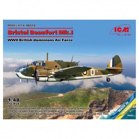 Kit de Modelo Bristol Beaufort Mk.I Segunda Guerra Mundial