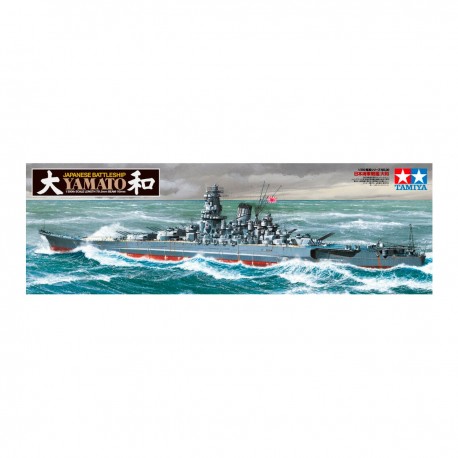 Modelo Tamiya em escala 1/350 do couraçado japonês Yamato