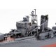 Maquete pintada e montada do Destroyer Yukikaze