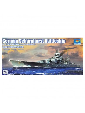 Maquete do Couraçado Scharnhorst 1/700 da Trumpeter