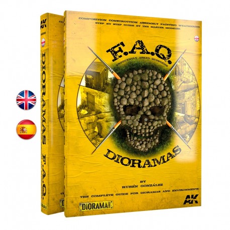 Couverture jaune du livre F.A.Q. Dioramas
