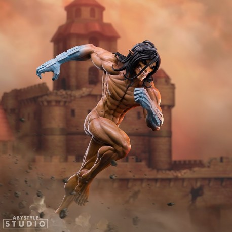 Figurine d'Eren en forme de titan courant, Attack On Titan