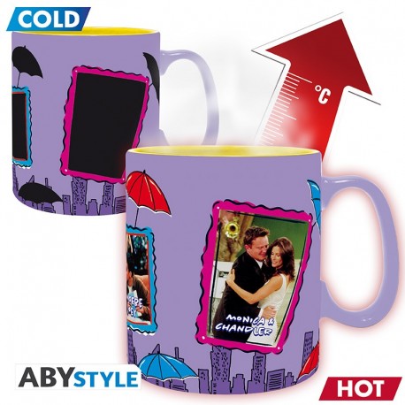 Mug thermoréactif de Friends avec scènes et cadres