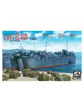 Modelo de navio US Navy Tipo 2 LST-1 Classe 1/350