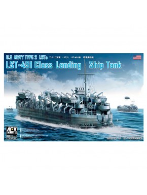 Modelo de navio classe LST-491 1/350 por AFV Club