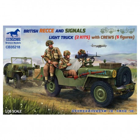 Camion Léger de Reconnaissance et Signaux Britannique 1/35 avec équipement