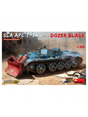 Modelo detalhado Sla Apc T-54 1/35 com lâmina bulldozer