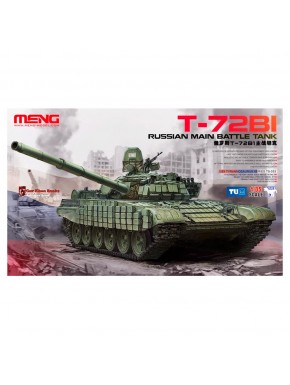 Modelo de tanque T-72B1 na escala 1/35 por Meng