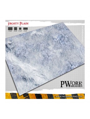 Tapis en néoprène avec design plaine gelée de Pwork Wargames