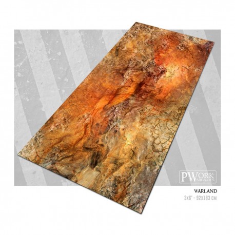 Tapis champ de bataille Warland 3x6 néoprène Pwork Wargames