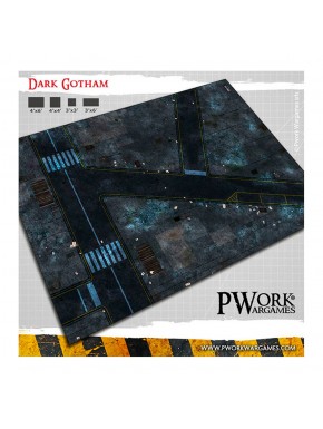 Tapis en néoprène Dark Gotham avec design de ville sombre