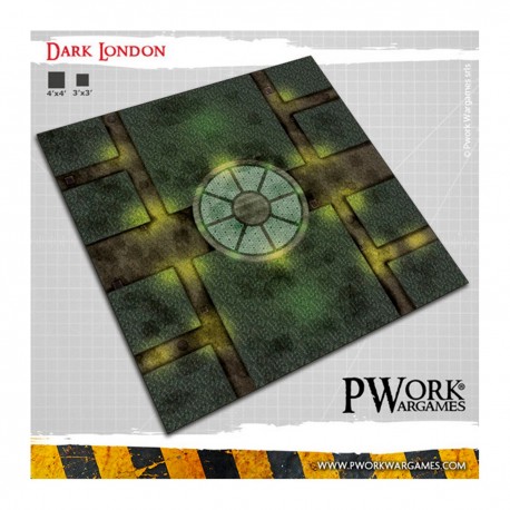 Tapis néoprène Dark London steampunk 112x153cm