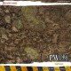 Tapis néoprène Deadland pour wargames avec design de terrain désolé