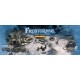 Tapete de jogo Frostgrave com neve e paralelepípedos