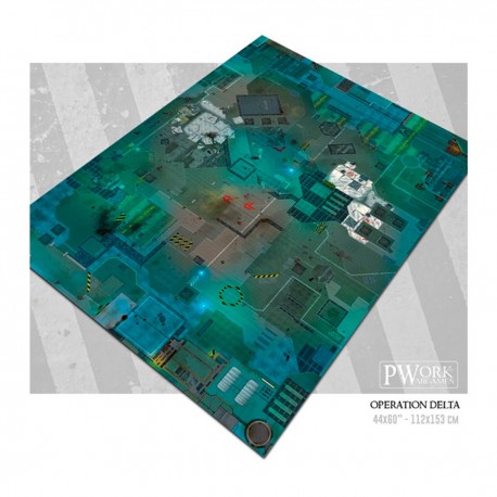 Tapis de jeu Opération Delta pour wargames