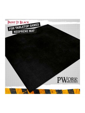 Tapis de jeu noir Pwork Wargames 112x153cm