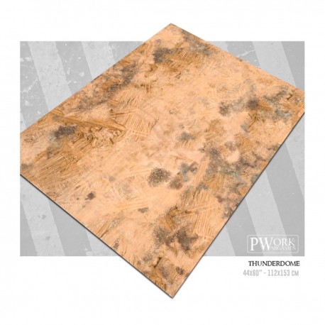 Tapis de jeu Thunderdome en couleur terre cuite