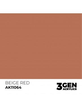 Peinture acrylique Beige Red AK11064 de AK-Interactive en flacon de 17ml