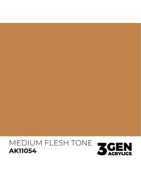 Tinta acrílica tom de pele médio 17ml AK-Interactive