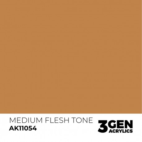Tinta acrílica tom de pele médio 17ml AK-Interactive