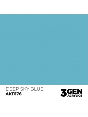 Pintura acrílica Deep Sky Blue en envase de 17ml