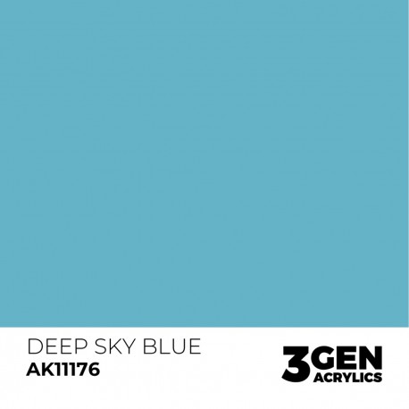 Pintura acrílica Deep Sky Blue en envase de 17ml