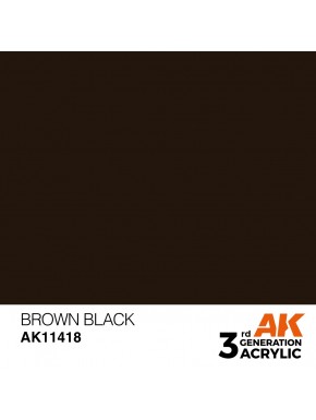 Pintura acrílica AK-Interactive Brown Black 17ml