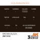 Peinture acrylique AK-Interactive Marron Noir 17ml