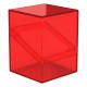 Caja transparente roja Boulder 100+ Clear para cartas