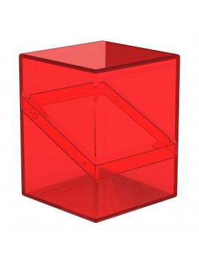 Caja transparente roja Boulder 100+ Clear para cartas