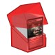Caja transparente roja Boulder 100+ Clear para cartas
