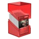 Caja transparente roja Boulder 100+ Clear para cartas