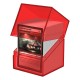 Caja transparente roja Boulder 100+ Clear para cartas