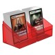 Caja transparente roja Boulder 100+ Clear para cartas