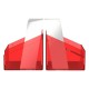 Caja transparente roja Boulder 100+ Clear para cartas
