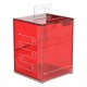Caja transparente roja Boulder 100+ Clear para cartas