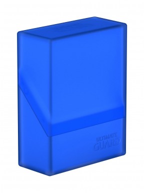 Caja azul Ultimate Guard Boulder 40+ con cartas