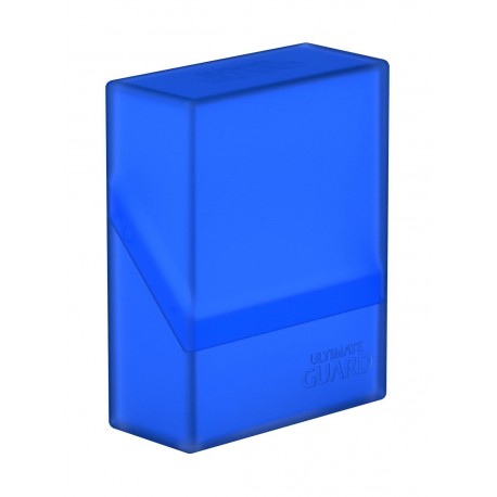 Caja azul Ultimate Guard Boulder 40+ con cartas