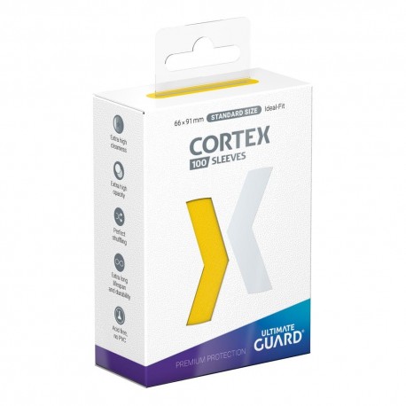 Fundas amarillas Cortex Ultimate Guard para cartas estándar
