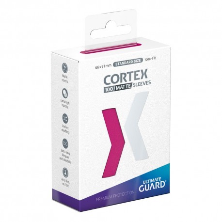 Paquete de fundas rosas Ultimate Guard Cortex mate