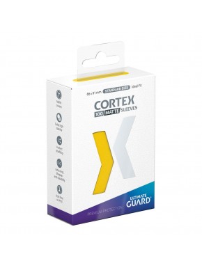 Protetores amarelos Cortex para cartas colecionáveis