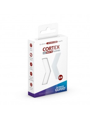 Capas brancas Cortex Matte Ultimate Guard tamanho japonês